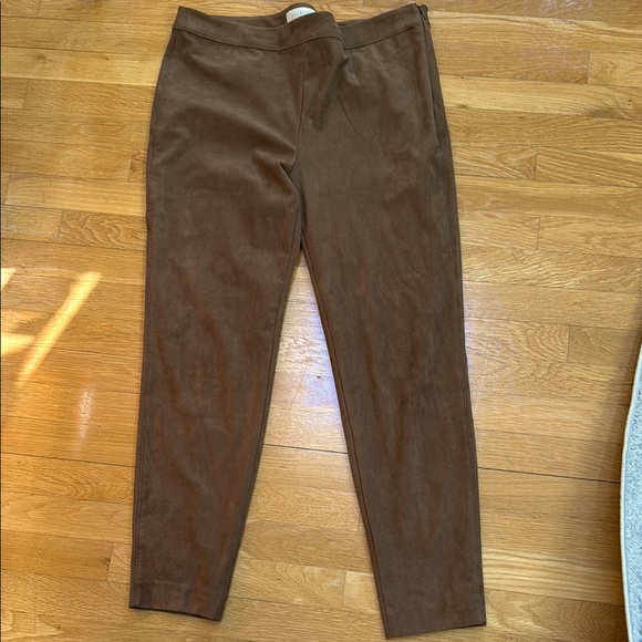Talbots Faux Suede Pants 12 - Picture 2 of 7
